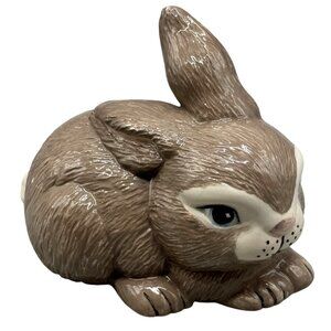 Handmade Ceramic Bunny Figurine Bobo -07 5" Tall Pre-owned READ